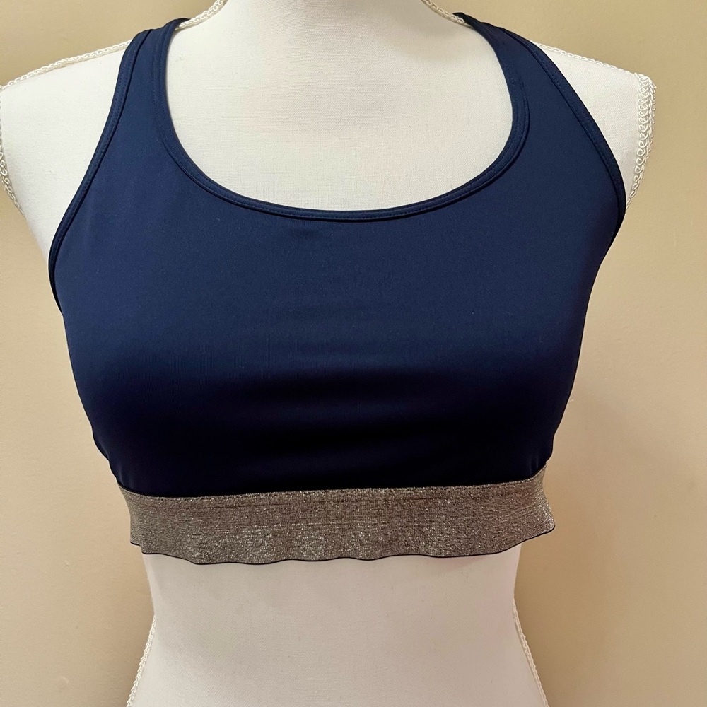 Victoria’s Secret Sparkly Twist Back Sports Bra Size Large